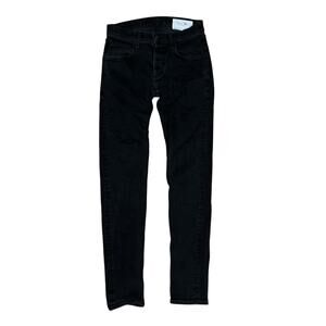 Rag & Bone Extra Slim Jeans Mens 30” x33 Black Fit 1 Stretch Button Fly USA Made
